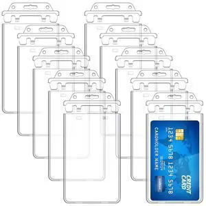 400 Pack Permanent Locking Hard Plastic Badge Holder Vertical Clear ID Badge Holder Heavy Duty Protector Case for Office School Card Travel 2.4 x 4.2 inches 400 Pack Permanent Locking Hard Plastic Badge Holder Vertical Clear ID Badge Holder Heavy Duty Protector Case for Office School Card Travel 2.4 x 4.2 inches