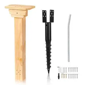 Little Library Mount, with No-Dig Ground Anchor, 4x4x31.5" Solid Wood Post & Bracket, Waterproof and Easy Installation, Supports All Sizes of Little Libraries for Parks, Schools, Neighborhoods Little Library Mount, with No-Dig Ground Anchor, 4x4x31.5" Solid Wood Post & Bracket, Waterproof and Easy Installation, Supports All Sizes of Little Libraries for Parks, Schools, Neighborhoods