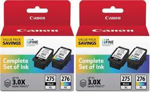PG-275 XL/CL-276 XL Genuine Ink Value Pack (2 Cartridges),Compatible with TS3520/3522/4722/3720/3722,TR4720,(Pack of 2) PG-275 XL/CL-276 XL Genuine Ink Value Pack (2 Cartridges),Compatible with TS3520/3522/4722/3720/3722,TR4720,(Pack of 2)
