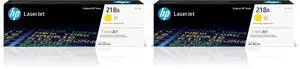 218A Yellow Toner Cartridge | Works with Color LaserJet Pro 3201,MFP 3301 Series | W2182A,(Pack of 2) 218A Yellow Toner Cartridge | Works with Color LaserJet Pro 3201,MFP 3301 Series | W2182A,(Pack of 2)