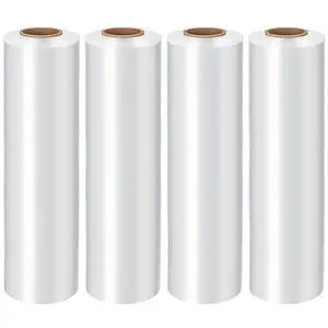 18in Stretch Wrap Roll, Heavy Duty 3000ft Shrink Wrap, Pallet Wrap 4 Pack | Industrial Strength, 80 Gauge, Clear Stretch Film, Self-Adhesive Cling, Plastic Wrap for Furniture Wrapping Shipping Moving 18in Stretch Wrap Roll, Heavy Duty 3000ft Shrink Wrap, Pallet Wrap 4 Pack | Industrial Strength, 80 Gauge, Clear Stretch Film, Self-Adhesive Cling, Plastic Wrap for Furniture Wrapping Shipping Moving