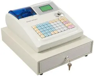 Cash Register POS System,48 Key ECR Cash Register for Small Businesses,Cash Counter Machine with Drawer & Thermal Print Head,8 Digital Display Multifunction Cash Register (White) Cash Register POS System,48 Key ECR Cash Register for Small Businesses,Cash Counter Machine with Drawer & Thermal Print Head,8 Digital Display Multifunction Cash Register (White)
