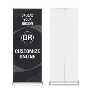 Custom Retractable Banners and Signs Customize Retractable Banner Stand for Business Trade Show Display Advertising Stand Aluminum Alloy Water Drop Base 33 x 81 inch Custom Retractable Banners and Signs Customize Retractable Banner Stand for Business Trade Show Display Advertising Stand Aluminum Alloy Water Drop Base 33 x 81 inch