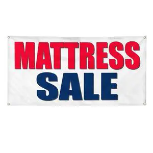Vinyl Banner Multiple Sizes Mattress Sale Business A Business Outdoor Weatherproof Industrial Yard Signs White 10 Grommets 60x144Inches Vinyl Banner Multiple Sizes Mattress Sale Business A Business Outdoor Weatherproof Industrial Yard Signs White 10 Grommets 60x144Inches