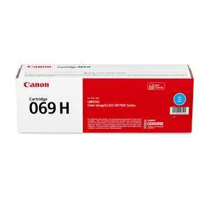 Genuine 069 Cyan Toner Cartridge High Capacity Compatible with MF753Cdw, MF751Cdw, LBP674Cdw Genuine 069 Cyan Toner Cartridge High Capacity Compatible with MF753Cdw, MF751Cdw, LBP674Cdw