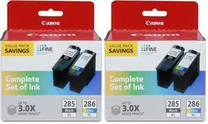 PG-285 XL/CL-286 XL Genuine Ink Value Pack (2 Cartridges),Compatible with TR7820,TS7720/7722,(Pack of 2) PG-285 XL/CL-286 XL Genuine Ink Value Pack (2 Cartridges),Compatible with TR7820,TS7720/7722,(Pack of 2)