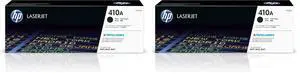 410A Black Toner Cartridge | Works with Color LaserJet Pro M452 Series, MFP M377, M477 Series | CF410A,(Pack of 2) 410A Black Toner Cartridge | Works with Color LaserJet Pro M452 Series, MFP M377, M477 Series | CF410A,(Pack of 2)