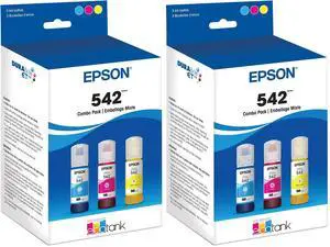 542 EcoTank Pro Ink Ultra-high Capacity Bottle Color Combo Pack (T542520-S) Works with ET-5150,5170,5180,5800,5850,5880,16600,16650,(Pack of 2) 542 EcoTank Pro Ink Ultra-high Capacity Bottle Color Combo Pack (T542520-S) Works with ET-5150,5170,5180,5800,5850,5880,16600,16650,(Pack of 2)