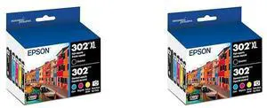 T302XL-BCS Claria Premium Ink Cartridge Multi-Pack - High-Capacity Black and Standard-Capacity Photo Black and Color (CMYPB) (Pack of 2) T302XL-BCS Claria Premium Ink Cartridge Multi-Pack - High-Capacity Black and Standard-Capacity Photo Black and Color (CMYPB) (Pack of 2)
