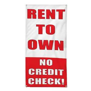 Vertical Vinyl Banner Multiple Sizes Rent to Own No Credit Check Business Outdoor Weatherproof Industrial Yard Signs 10 Grommets 144x60Inches Vertical Vinyl Banner Multiple Sizes Rent to Own No Credit Check Business Outdoor Weatherproof Industrial Yard Signs 10 Grommets 144x60Inches