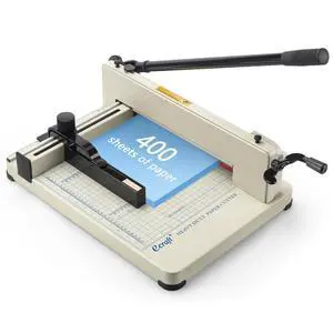 Heavy Duty 12" Guillotine Paper Cutter - 400 Sheet Capacity,Solid Steel with HSS Blade,Industrial Commercial Trimmer for Office,School,Print Shop,Safety Lock & Clear Grids Heavy Duty 12" Guillotine Paper Cutter - 400 Sheet Capacity,Solid Steel with HSS Blade,Industrial Commercial Trimmer for Office,School,Print Shop,Safety Lock & Clear Grids