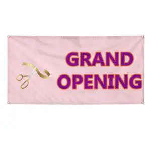 Vinyl Banner Multiple Sizes Grand Opening Outdoor Advertising Printing N Business Outdoor Weatherproof Industrial Yard Signs Pink 10 Grommets 60x144Inches Vinyl Banner Multiple Sizes Grand Opening Outdoor Advertising Printing N Business Outdoor Weatherproof Industrial Yard Signs Pink 10 Grommets 60x144Inches