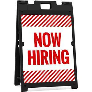 Now Hiring Sidewalk Sign Kit, | 24x36 Inches Replacement Panels 2-Pack Corrugated Plastic USA Made Now Hiring Sidewalk Sign Kit, | 24x36 Inches Replacement Panels 2-Pack Corrugated Plastic USA Made