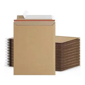 PSBM 200 PCS 9 x 11.5 Inch Kraft Rigid Photo Mailers, Cardboard Shipping Envelopes, Mailers for Shipping Photos, CDs, Documents, Catalogue, Or Any Flat Object PSBM 200 PCS 9 x 11.5 Inch Kraft Rigid Photo Mailers, Cardboard Shipping Envelopes, Mailers for Shipping Photos, CDs, Documents, Catalogue, Or Any Flat Object