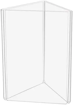 Three Panel Sided Acrylic Table Tent Sign Holder Table Top Menu Holder Three Panel Sided Acrylic Table Tent Sign Holder Table Top Menu Holder