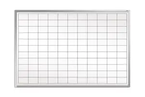Opti-Print 3' W x 2' T Dry Erase Whiteboard with 2" x 3" Grid Pattern & Magnetic Receptive Surface, Mitered Anodized Aluminum Frame & Full-Length Tray Opti-Print 3' W x 2' T Dry Erase Whiteboard with 2" x 3" Grid Pattern & Magnetic Receptive Surface, Mitered Anodized Aluminum Frame & Full-Length Tray