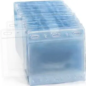 Horizontal Card Protector with Soft Edge (Large 4x3, 1000 Pack) Clear Plastic Pouch for ID Name Badge Holders, Conference Nametag Sleeves, No Zipper for Quick & Easy Loading of Card Inserts Horizontal Card Protector with Soft Edge (Large 4x3, 1000 Pack) Clear Plastic Pouch for ID Name Badge Holders, Conference Nametag Sleeves, No Zipper for Quick & Easy Loading of Card Inserts