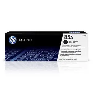 Original 85A Black Toner Cartridge | Works with LaserJet Pro P1102, P1109 Series, LaserJet Pro MFP M1212, M1217 Series | CE285A Original 85A Black Toner Cartridge | Works with LaserJet Pro P1102, P1109 Series, LaserJet Pro MFP M1212, M1217 Series | CE285A
