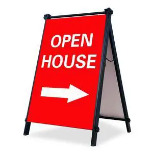 24x36" Premium Heavy-Duty A-Frame Sign Stand Holds 2 Insert Boards + 1 Hanging Sign | Weatherproof Sidewalk Sign Holder for Business, Real Estate, Restaurants & Events (STAND ONLY) (3) 24x36" Premium Heavy-Duty A-Frame Sign Stand Holds 2 Insert Boards + 1 Hanging Sign | Weatherproof Sidewalk Sign Holder for Business, Real Estate, Restaurants & Events (STAND ONLY) (3)