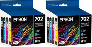 702 DURABrite Ultra Ink Standard Capacity Black & Color Cartridge Combo Pack (T702120-BCS) Works with Workforce Pro WF-3720,3730,3733,(Pack of 2) 702 DURABrite Ultra Ink Standard Capacity Black & Color Cartridge Combo Pack (T702120-BCS) Works with Workforce Pro WF-3720,3730,3733,(Pack of 2)