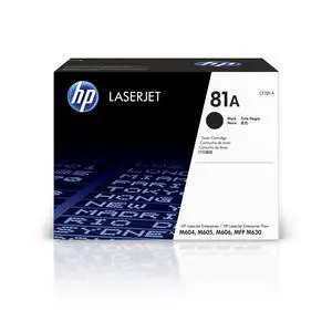81A Black Toner Cartridge | Works LaserJet Enterprise M604, M605, M606 Series LaserJet Enterprise MFP M630 Series | CF281A 81A Black Toner Cartridge | Works LaserJet Enterprise M604, M605, M606 Series LaserJet Enterprise MFP M630 Series | CF281A