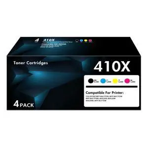 410X Toner Cartridges Compatible for HP 410X 410A CF410X with Chip 4-Pack | Compatible for HP410X 410A CF410X Color LaserJet Pro MFP M477FDN M477FDW M452DW M452NW M377DW MFPM377DW Printer 410X Toner Cartridges Compatible for HP 410X 410A CF410X with Chip 4-Pack | Compatible for HP410X 410A CF410X Color LaserJet Pro MFP M477FDN M477FDW M452DW M452NW M377DW MFPM377DW Printer