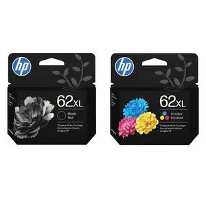 62XL Black and 62XL Tri-Color Ink Cartridge 2 pack for Printers | Works with DeskJet 1000, 1010, 1050, 1510, 2050, 2510, 2540, 3000, 3050, 3510; Envy 4500, 5530; OfficeJet 2620, 4630 62XL Black and 62XL Tri-Color Ink Cartridge 2 pack for Printers | Works with DeskJet 1000, 1010, 1050, 1510, 2050, 2510, 2540, 3000, 3050, 3510; Envy 4500, 5530; OfficeJet 2620, 4630