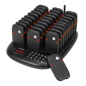 TD175P Restaurant Pager System, Buzzers for Restaurants, 30 Beepers | for Restaurant, Food Court, Maximum Call Range 800M, with Vibration, Flashing, Buzzer, Plug and Play,Touch Keyboard TD175P Restaurant Pager System, Buzzers for Restaurants, 30 Beepers | for Restaurant, Food Court, Maximum Call Range 800M, with Vibration, Flashing, Buzzer, Plug and Play,Touch Keyboard