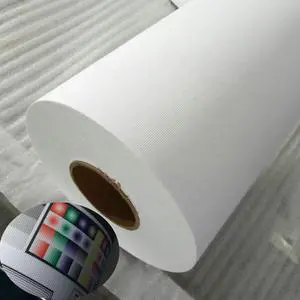 Heavy-Duty Printable Polyester Fabric Banner 60"x40ft. Roll Curl-Free and PVC-Free Large Format Printing Fabric Materials Heavy-Duty Printable Polyester Fabric Banner 60"x40ft. Roll Curl-Free and PVC-Free Large Format Printing Fabric Materials