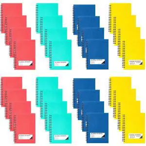 Small Spiral Notebooks 4x6,Wide Ruled Mini Journal,60 pack | 4 Color 234 Sheets/468 Pages, Small Pocket Notebooks for School Work Notes, ideal for journals, meeting notes, travel Small Spiral Notebooks 4x6,Wide Ruled Mini Journal,60 pack | 4 Color 234 Sheets/468 Pages, Small Pocket Notebooks for School Work Notes, ideal for journals, meeting notes, travel