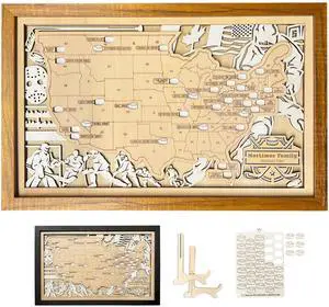 Personalzied Wodden Hockey Stadium Travel Map Tracker, Custom Hockey Park Sign, Fathers Day Gift, Gift for hockey Fan, gift for men,hockey lover, Bucket List (XL - 34×21 inch, Style 1) Personalzied Wodden Hockey Stadium Travel Map Tracker, Custom Hockey Park Sign, Fathers Day Gift, Gift for hockey Fan, gift for men,hockey lover, Bucket List (XL - 34×21 inch, Style 1)