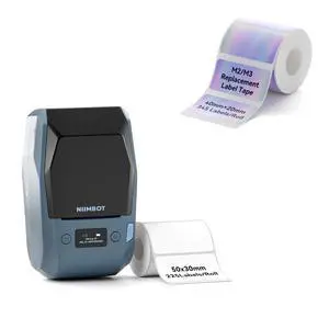 M2 Thermal Transfer 2Inch Bluetooth Label Maker with 40×20mm Hologram Label Tape for Office Small Business School Home Cable Storage, Compatible with Phones & PC M2 Thermal Transfer 2Inch Bluetooth Label Maker with 40×20mm Hologram Label Tape for Office Small Business School Home Cable Storage, Compatible with Phones & PC