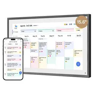 15.6" Digital Calendar Chore Chart 1080P Full HD Interactive Touchscreen, Smart Family Planner, Hearth Display Digital Calendar Wall & Desk Mountable for Seamless Scheduling Black 15.6" Digital Calendar Chore Chart 1080P Full HD Interactive Touchscreen, Smart Family Planner, Hearth Display Digital Calendar Wall & Desk Mountable for Seamless Scheduling Black