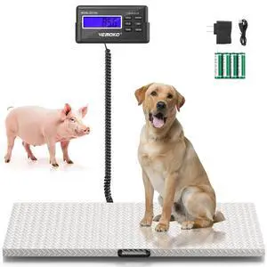 Precision Large Dog Scale 1100x0.2LB Large Breed Animal Weight Scale | Livestock Scale Non-Slip Stainless Steel Platform for Animal 40.7x20.9 Inch (Non-Slip Platform) Precision Large Dog Scale 1100x0.2LB Large Breed Animal Weight Scale | Livestock Scale Non-Slip Stainless Steel Platform for Animal 40.7x20.9 Inch (Non-Slip Platform)