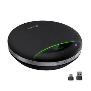 Bluetooth Speakerphone SP96 with Dongle Support Daisy-Chain 26H Talk Time Teams Certified 65mm Conference Speaker and 6 Microphones Array LCD Screen Smart AI Noise-Canceling Bluetooth Speakerphone SP96 with Dongle Support Daisy-Chain 26H Talk Time Teams Certified 65mm Conference Speaker and 6 Microphones Array LCD Screen Smart AI Noise-Canceling