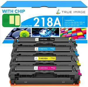 218A Toner Cartridges 4 Pack for HP 218 218X W2180A 3301fdw 3301sdw 3301 | Compatible for HP Color LaserJet Pro MFP 3301fdw 3201dw 3301sdw 3301cdw 3301 3201 Printer Ink with Chip High Yield B/C/Y/M 218A Toner Cartridges 4 Pack for HP 218 218X W2180A 3301fdw 3301sdw 3301 | Compatible for HP Color LaserJet Pro MFP 3301fdw 3201dw 3301sdw 3301cdw 3301 3201 Printer Ink with Chip High Yield B/C/Y/M