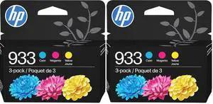 933 Cyan,Magenta,Yellow Ink Cartridges | Works with OfficeJet 6100,6600,6700,7110,7510,7610 | N9H56FN,(Pack of 6) 933 Cyan,Magenta,Yellow Ink Cartridges | Works with OfficeJet 6100,6600,6700,7110,7510,7610 | N9H56FN,(Pack of 6)