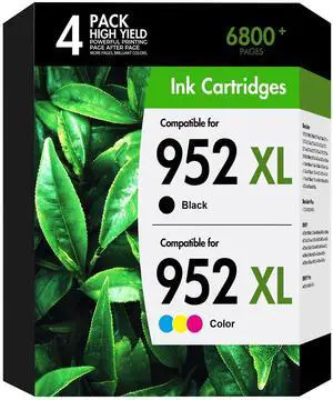 952 952XL Printer Ink Cartridges Combo Pack for HP 952 XL 4-Pack | Compatible for HP952 HP952XL Ink Cartridges Work for HP OfficeJet Pro 8710 7740 8715 8210 8720 8703 8702 Printers 952 952XL Printer Ink Cartridges Combo Pack for HP 952 XL 4-Pack | Compatible for HP952 HP952XL Ink Cartridges Work for HP OfficeJet Pro 8710 7740 8715 8210 8720 8703 8702 Printers
