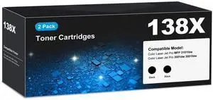 138X Black Toner Cartridge MFP 3101fdw 3001dw High Yield Compatible for HP 138X Black Laser Jet Toner Cartridge with Chip for Laser Jet Pro MFP 3101fdw 3001dw MFP 3101sdw 3001fdw Printer W1380X HP138A 138X Black Toner Cartridge MFP 3101fdw 3001dw High Yield Compatible for HP 138X Black Laser Jet Toner Cartridge with Chip for Laser Jet Pro MFP 3101fdw 3001dw MFP 3101sdw 3001fdw Printer W1380X HP138A