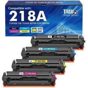 218A Toner Cartridges 4 Pack for HP 218A Toner 218X 218 MFP 3301fdw 3201dw | Compatible for HP Color LaserJet Pro MFP 3301 3201dw 3301sdw 3301fdw 3301cdw 3201 Printer Ink with Chip High Yield B/C/Y/M 218A Toner Cartridges 4 Pack for HP 218A Toner 218X 218 MFP 3301fdw 3201dw | Compatible for HP Color LaserJet Pro MFP 3301 3201dw 3301sdw 3301fdw 3301cdw 3201 Printer Ink with Chip High Yield B/C/Y/M