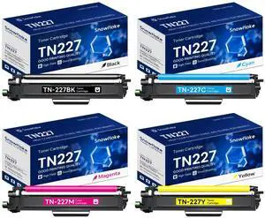 TN227 TN-227BK/C/M/Y High Yield Toner Cartridge 4 Pack Compatible TN 227 TN-227 Toner Replacement for Brother TN-227 TN227 TN-227BK/C/M/Y MFC-L3770CDW MFC-L3710CW Printer Toner TN227 TN-227BK/C/M/Y High Yield Toner Cartridge 4 Pack Compatible TN 227 TN-227 Toner Replacement for Brother TN-227 TN227 TN-227BK/C/M/Y MFC-L3770CDW MFC-L3710CW Printer Toner