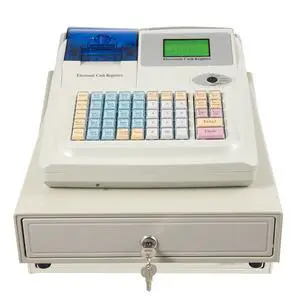 48-Key Electronic Cash Register Thermal POS System, Offline Cash Register Cash with Cash Drawer, 8-Digit LED Display, USB/RS232 Interfaces, for Retail, Restaurants, and Small Businesses 48-Key Electronic Cash Register Thermal POS System, Offline Cash Register Cash with Cash Drawer, 8-Digit LED Display, USB/RS232 Interfaces, for Retail, Restaurants, and Small Businesses