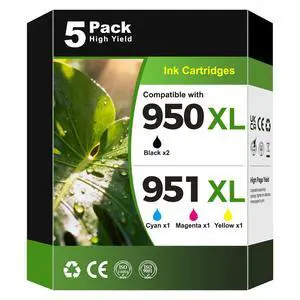 950XL 951XL 8610 8600 Compatible for HP 950XL 951XL Ink Cartridges Combo Pack Compatible for Office Jet Pro 8600 8610 8615 8620 8625 8100 8630 8660 276DW 251DW, HP950 XL HP951 XL 5 Pack 950XL 951XL 8610 8600 Compatible for HP 950XL 951XL Ink Cartridges Combo Pack Compatible for Office Jet Pro 8600 8610 8615 8620 8625 8100 8630 8660 276DW 251DW, HP950 XL HP951 XL 5 Pack