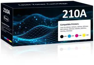 210A Toner Cartridges 4Pack Compatible for HP MFP 4301fdw 4201 4301 Printer | Compatible for HP 210A 210X Toner Cartridges for HP Laser Jet Pro MFP 4301fdw 4201dw 4201dn 4301fdn 4301dw Printer(BYCM) 210A Toner Cartridges 4Pack Compatible for HP MFP 4301fdw 4201 4301 Printer | Compatible for HP 210A 210X Toner Cartridges for HP Laser Jet Pro MFP 4301fdw 4201dw 4201dn 4301fdn 4301dw Printer(BYCM)