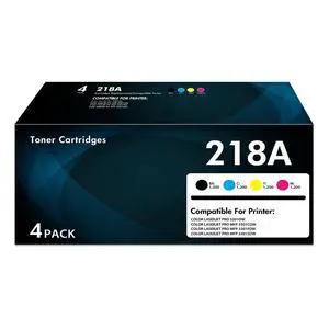 218A Toner Cartridges 4 Pack with Chip for 218X 3301fdw 3301sdw (B/C/Y/M) | Compatible for HP 218A 218 for Pro Color Laserjet Pro MFP 3301 Series 3301sdw 3301cdw Printer Ink Black Cyan Yellow Magenta 218A Toner Cartridges 4 Pack with Chip for 218X 3301fdw 3301sdw (B/C/Y/M) | Compatible for HP 218A 218 for Pro Color Laserjet Pro MFP 3301 Series 3301sdw 3301cdw Printer Ink Black Cyan Yellow Magenta