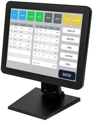 Touchscreen POS Cash Register Till System,15'' POS-Touch-Screen-Monitor,All-in-One Smart Touchscreen Monitors,with 1 USB Port/Power Port/VGA Port/Headphone Port/HDMI Port Touchscreen POS Cash Register Till System,15'' POS-Touch-Screen-Monitor,All-in-One Smart Touchscreen Monitors,with 1 USB Port/Power Port/VGA Port/Headphone Port/HDMI Port
