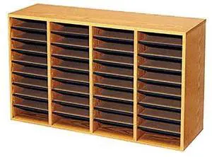 SAF9424MO - Wood/Laminate Literature Sorter SAF9424MO - Wood/Laminate Literature Sorter