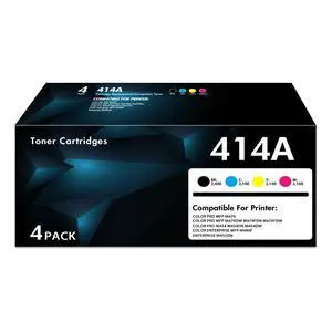414A 414X Toner Cartridges 4 Pack for MFP M479fdw High Yield (with Chip) | Compatible for HP 414A W2020A for Color Laserjet Pro MFP M479fdn M454dw M454dn M454 M479 Printer (Black Cyan Yellow Magenta) 414A 414X Toner Cartridges 4 Pack for MFP M479fdw High Yield (with Chip) | Compatible for HP 414A W2020A for Color Laserjet Pro MFP M479fdn M454dw M454dn M454 M479 Printer (Black Cyan Yellow Magenta)