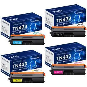 TN433 TN-433 Toner Cartridge Set 4 Pack Compatible TN433BK TN433C TN433M TN433Y Replacement for Brother TN433 TN-433 TN 433 MFC-L8900CDW HL-L8360CDW MFC-L8610CDW Printer TN433 TN-433 Toner Cartridge Set 4 Pack Compatible TN433BK TN433C TN433M TN433Y Replacement for Brother TN433 TN-433 TN 433 MFC-L8900CDW HL-L8360CDW MFC-L8610CDW Printer