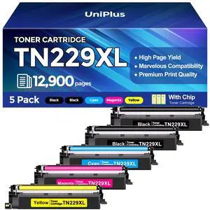 TN229XL Toner Cartridges 5 Pack (12900 Pages) Compatible with HL-L3280CDW MFC-L3780CDW for Brother TN229XL TN229 Toner Work with HL-L3220CDW L3295CDW L3300CDW L8245CDW MFC-L3720CDW L3765CDW L8395CDW TN229XL Toner Cartridges 5 Pack (12900 Pages) Compatible with HL-L3280CDW MFC-L3780CDW for Brother TN229XL TN229 Toner Work with HL-L3220CDW L3295CDW L3300CDW L8245CDW MFC-L3720CDW L3765CDW L8395CDW